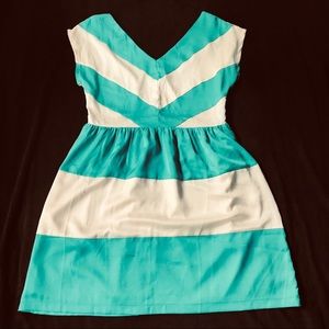 NWOT Vintage-inspired fit and flare striped dress